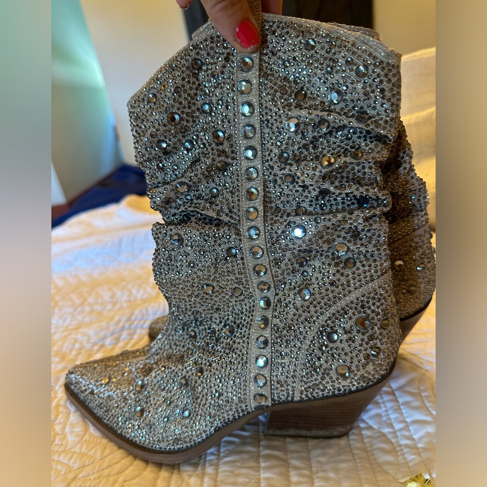 Jessica Simpson Rhinestone Cowboy Boots - Picture 3 of 4